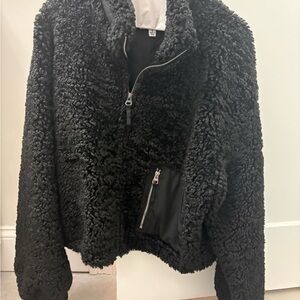 Something Navy Teddy Patch Pocket Jacket